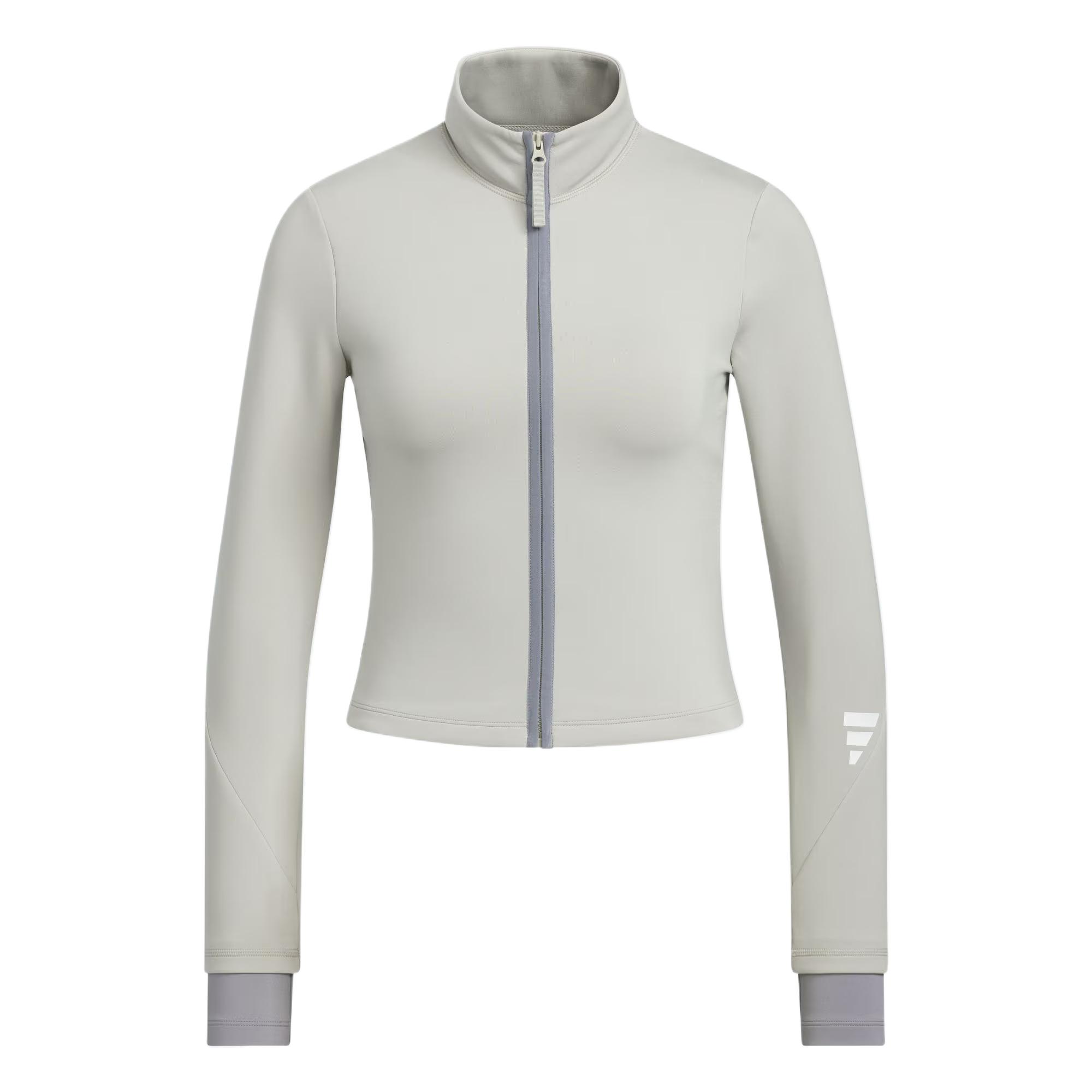 Adidas FOS Sweat Solid Color Comfortable Jacket Women Jackets Off-White KS3334 S