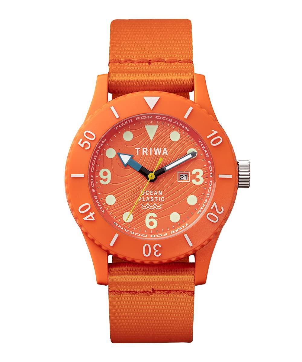 Watch TIME FOR OCEANS SUBMARINER NEMO Orange Official Import Swedish Nordic Design Recycled Nylon Strap TRIWA/Triwa Men s & Women s (Unisex) оранжевый