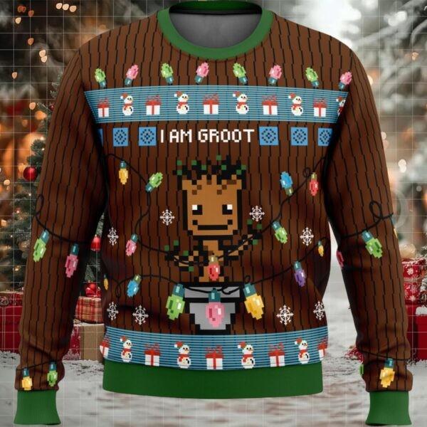 I Am Groot Ugly Christmas Sweater Unisex T-Shirt XXXL
