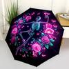 1pc Dancing Skeletons Automatic Practical Umbrella Design, Cute Cartoon Pattern, Portable Outdoor Umbrella, Perfect A037