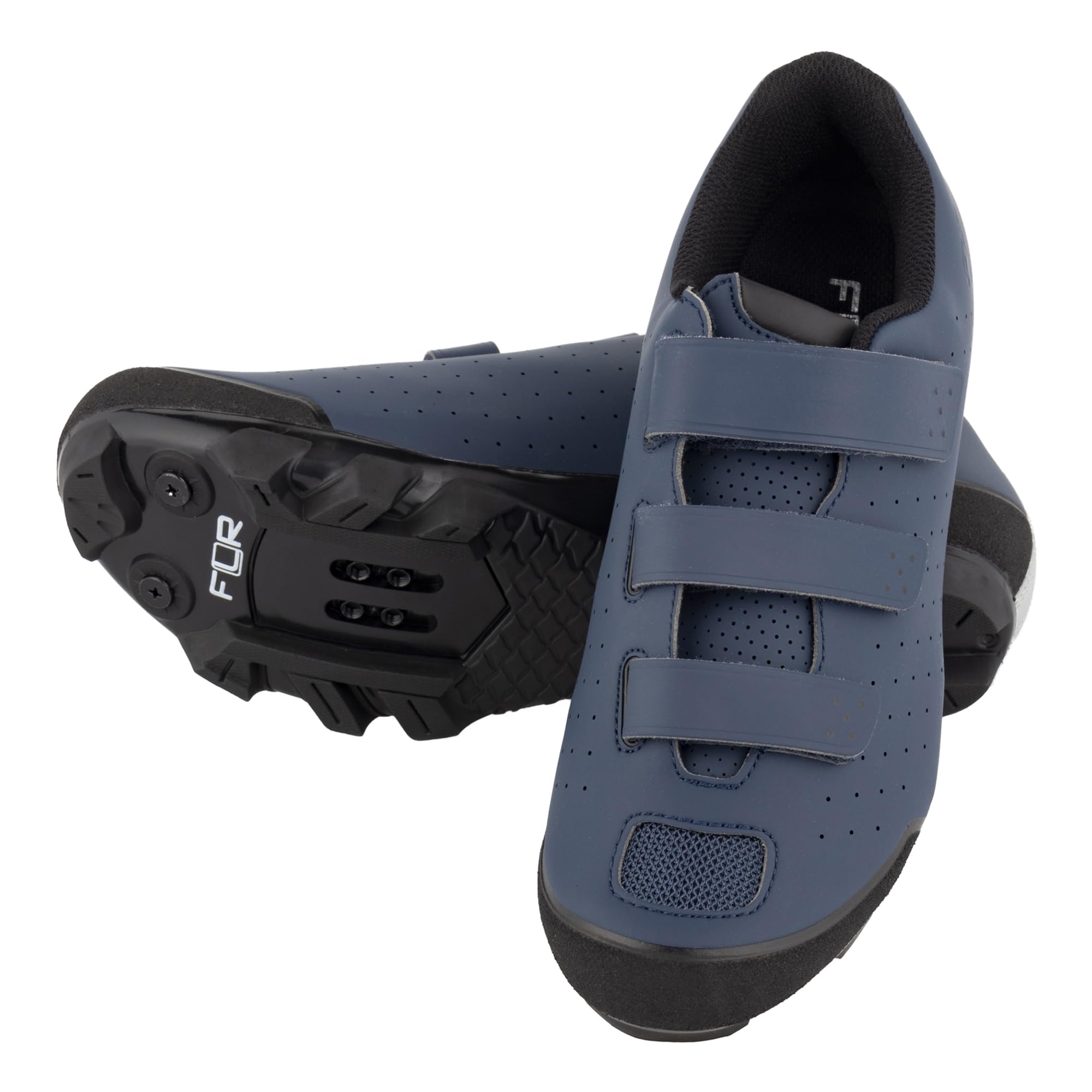 FLR MTB clipless shoes F-57 39(25.0cm) navy blue синий