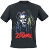 Rob Zombie Hell Billy Head T-shirt da uomo Musica Rock Classico Band Tee Nuova Nera