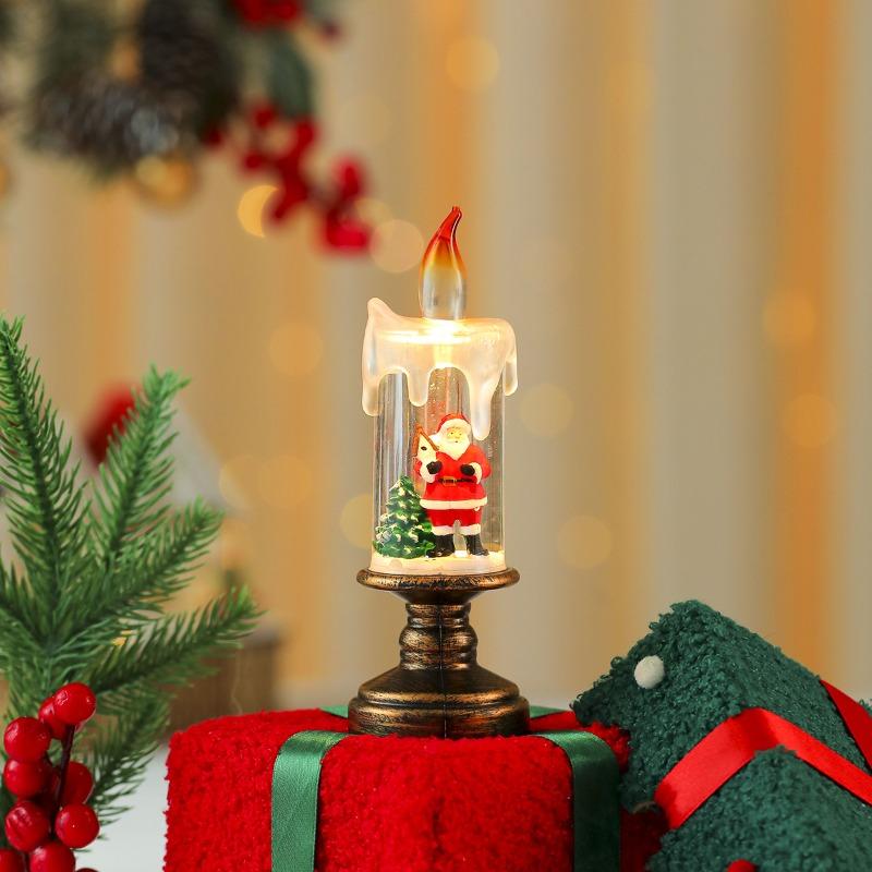 Christmas Decorations: Candle Lights, Snowflakes, Christmas Crystal Ball Lights, Christmas Gifts