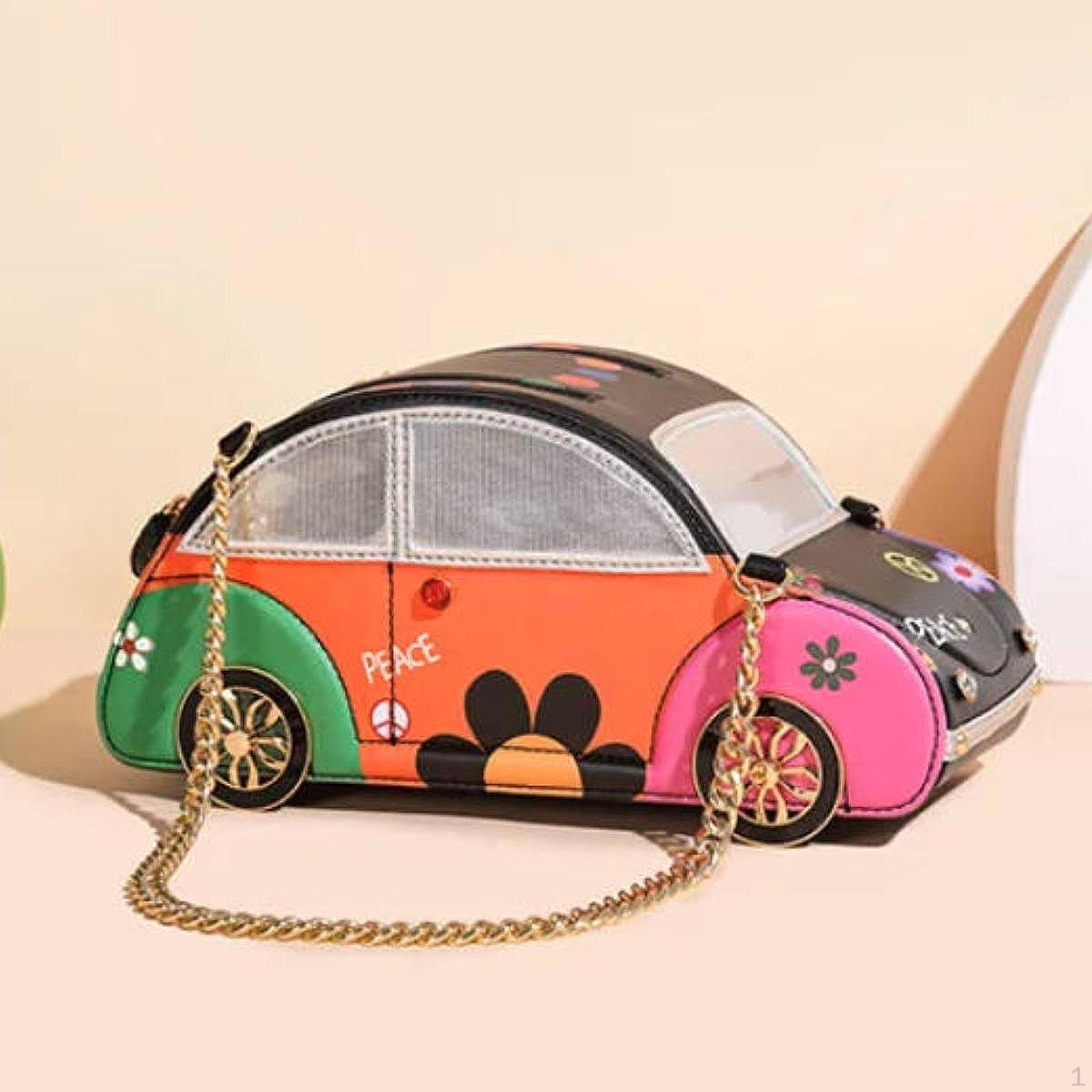 

Сумка в автомобильном стиле для женщин, аксессуаров, сумочек для телефона, дамских покупок, ключей Black Car