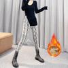 2025 Plaid High-Waist Stretchy Skinny Leggings for Women - Trendy Outerwear