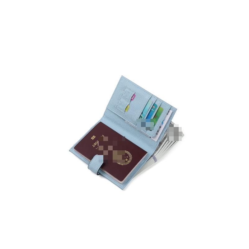 

New Style Pu RFID Ultra-thin Passport Bag Multi-functional Wallet Air Ticket Holder Passport Document Wallet Storage Bag Female