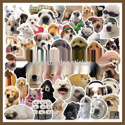 Telefon, Dizüstü Bilgisayar, Valiz, Kaykay için 50 Sevimli Gerçekçi Köpek Çıkartması