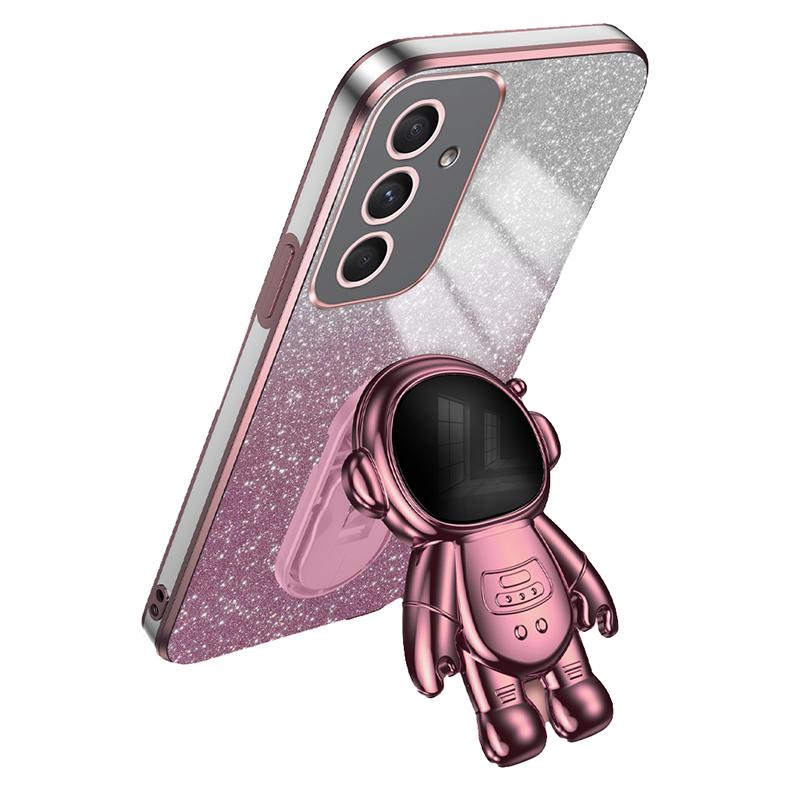For Samsung Galaxy A55 5G Shockproof Astronaut Kickstand Phone Case PC+TPU Anti-scratch Phone Cover