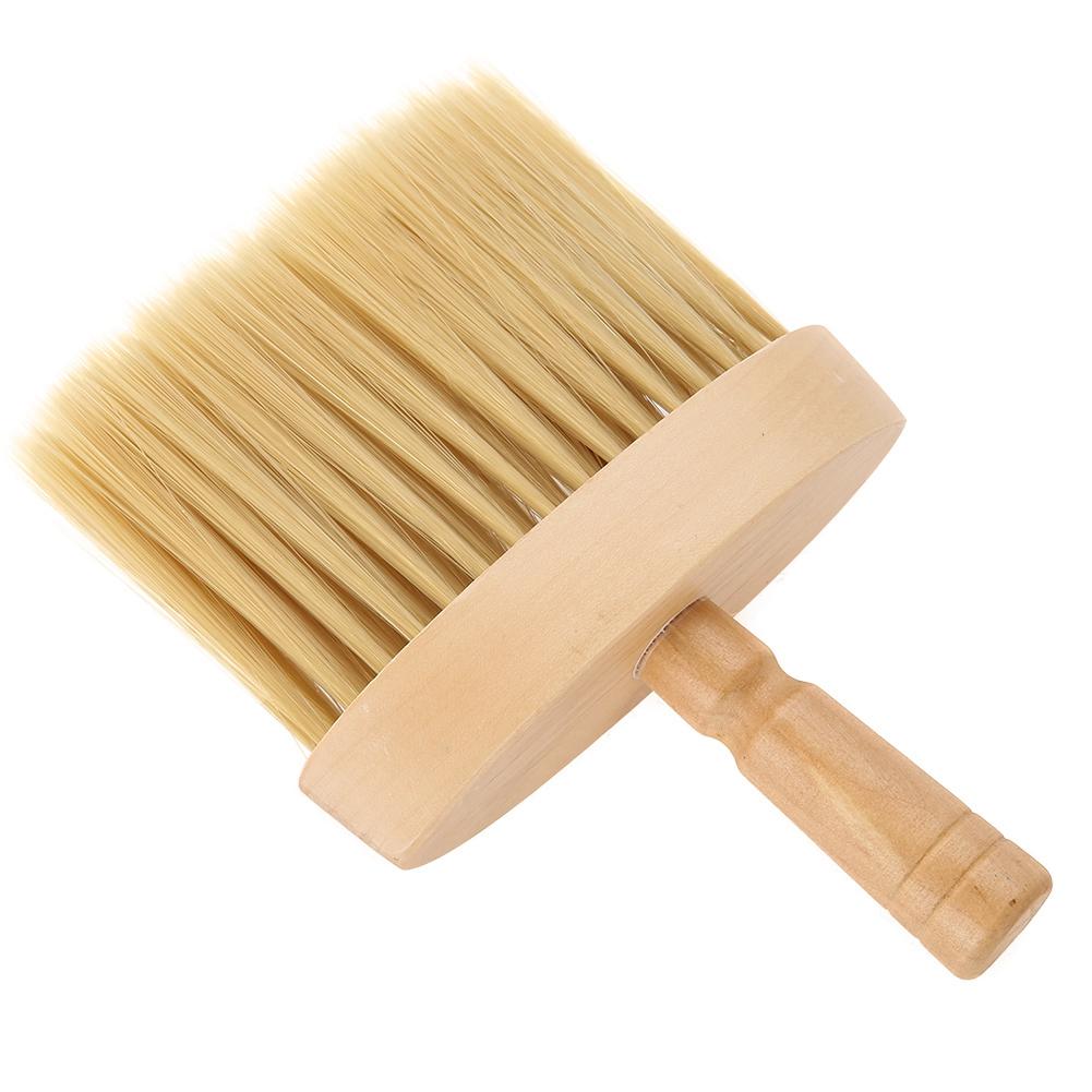 Neck Face Duster Brush Salon Hair Cleaning Wooden Sweep Brush Hair Cut Hairdressing Tool