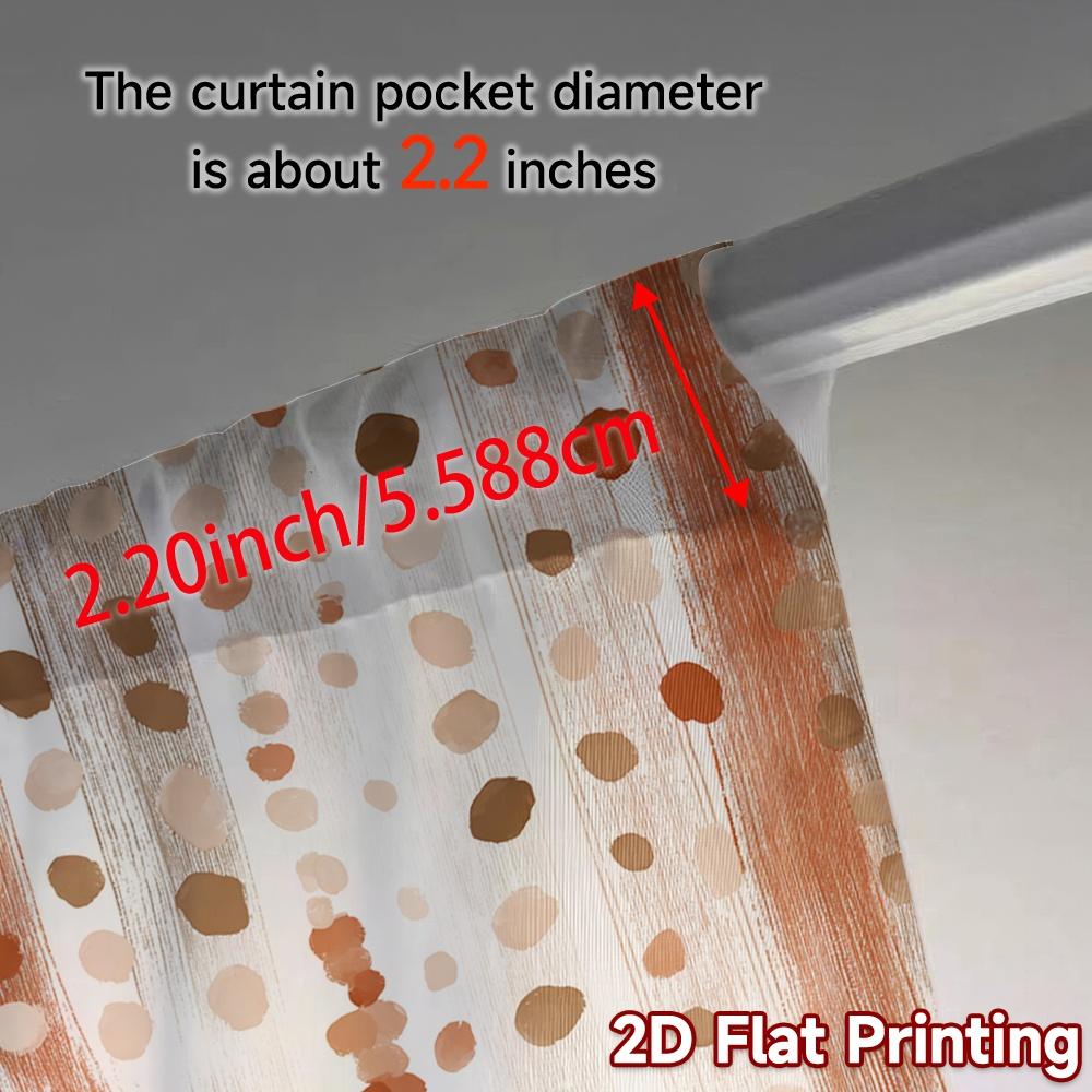 2D-Flachdruck JIT 2-teilige Vorhänge (Ohne Stange) Punktige Vorhänge Beliebte Vorhänge & Fensterdekoration Vielseitig 100% Polyester