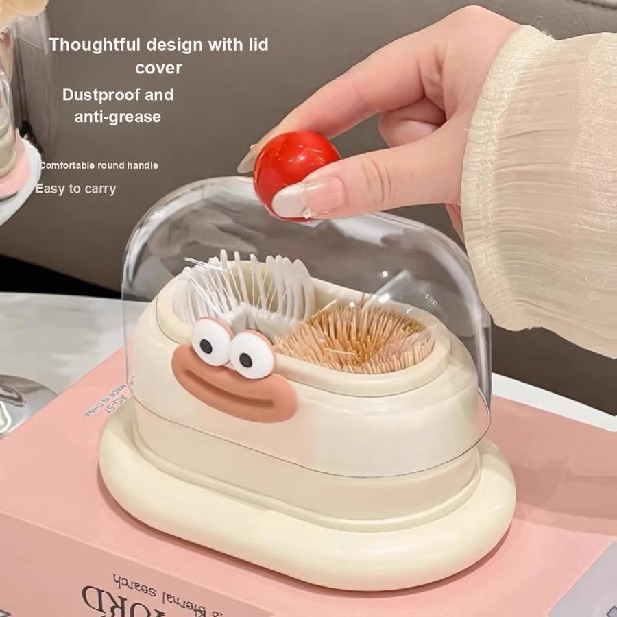 Neuer Dopamin Kreativer Zahnstocherhalter, Wohnzimmer Schreibtisch Kreativer Personalisierter Zahnseide Dose Wattestäbchen Aufbewahrungsbehälter