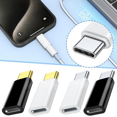 60W Fast Charging Adapter For Lightning Female To Type C USB Male Adapter For IPhone 15 White Black Color