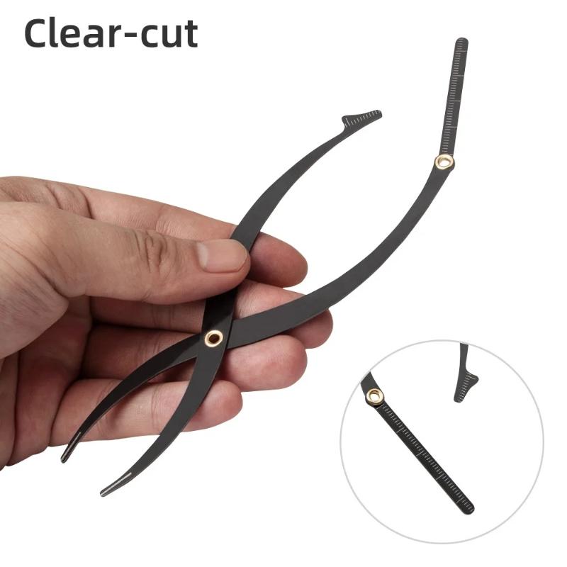 1 Pcs Black Gold Silver Proportional Stainless Steel Ruler Eyebrow Stencils Golden Ratio Measure Microblading Positioning Tool