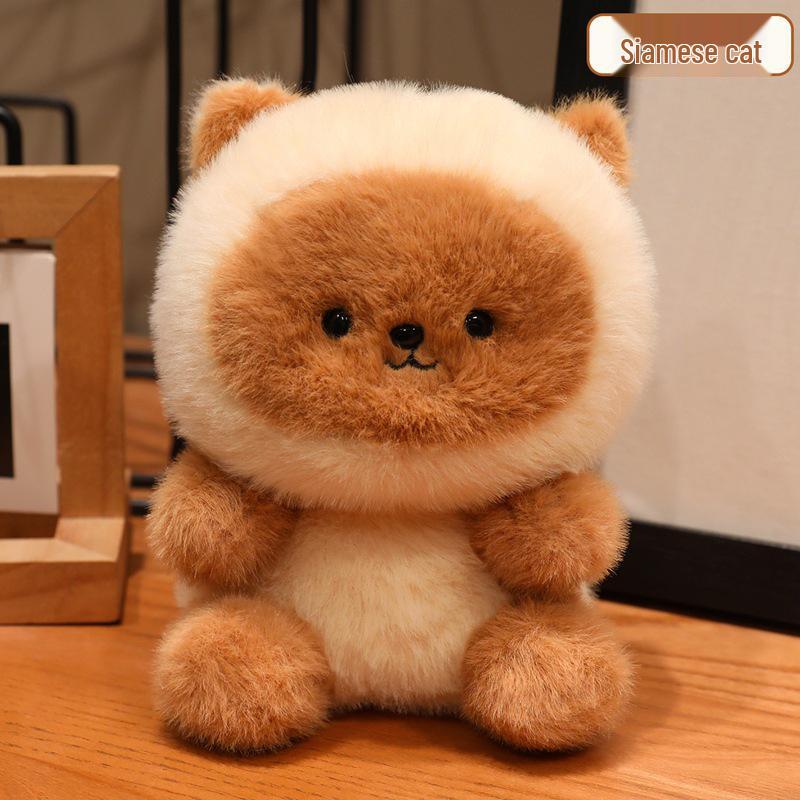 Siamese Cat, Penguin, Chicken, Sheep & Pig Plush Doll Desk Companions