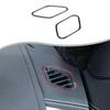 Glossy Piano Black Dashboard Air Vent Trim Sticker For Jaguar F-Type X152 13-24