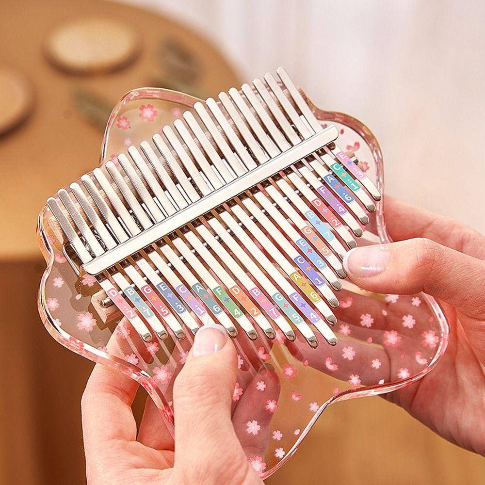Toy Gift Finger Thumb Piano 17 Keys Kalimba Fun Finger Piano