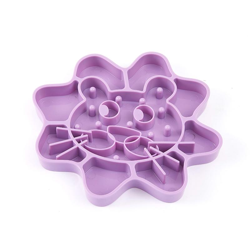 

Fun Slow Feeder Dog Bowl Anti-Gulping Dog Slow Feeder Stop Bloat Water BowlDurable Preventing Choking Dogs Bowl фиолетовый