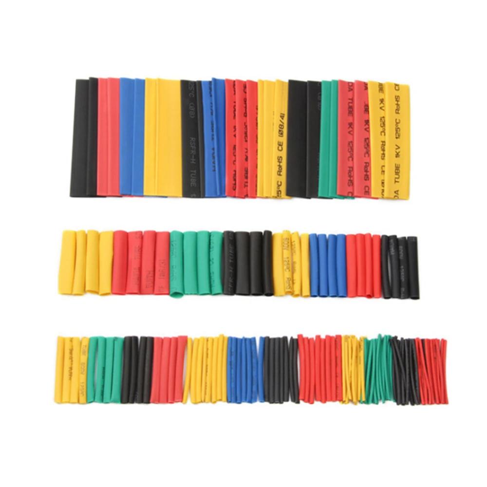 164pcs Set Polyolefin Shrinking Assorted Heat Shrink Tube Wire Cable Insulated Sleeving Cable damage repair Tubing Set