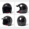 Forged Carbon Fiber Three-Quarter Retro Motorcycle Helmet 