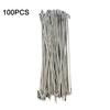 100Pcs Chain Link Fence Ties 6.5/8/10.5 Inch Stainless Steel Rust-Proof Wire Fasteners for Chain Link Fencing Multi-Purpose Garden Farm Fence Repair