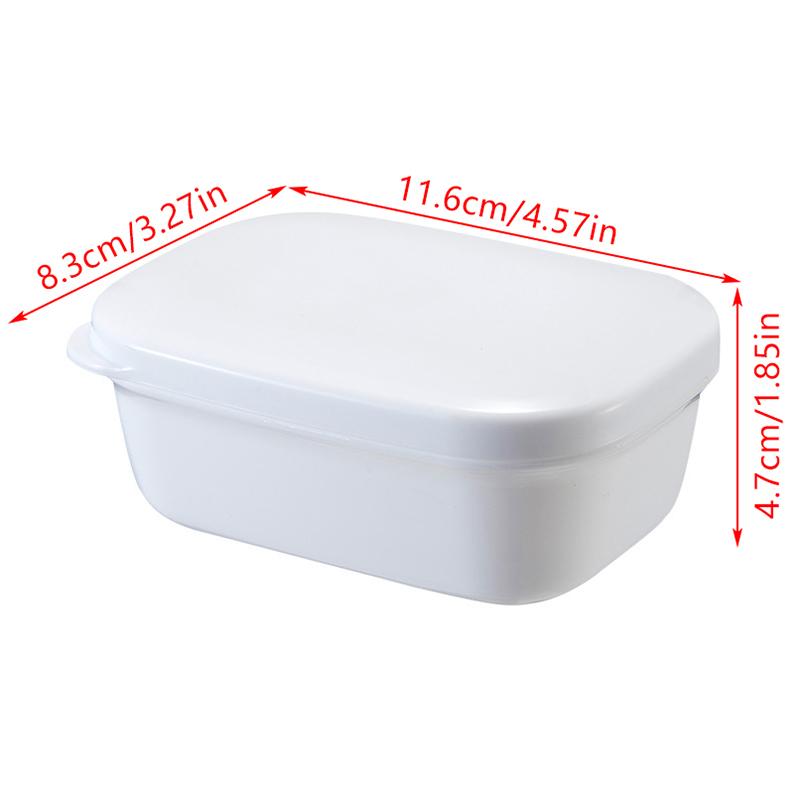 1Pc Covered Soap Box With Waterproof Seal Portable Soap Box Detachable Drain Tray And Soap Pan