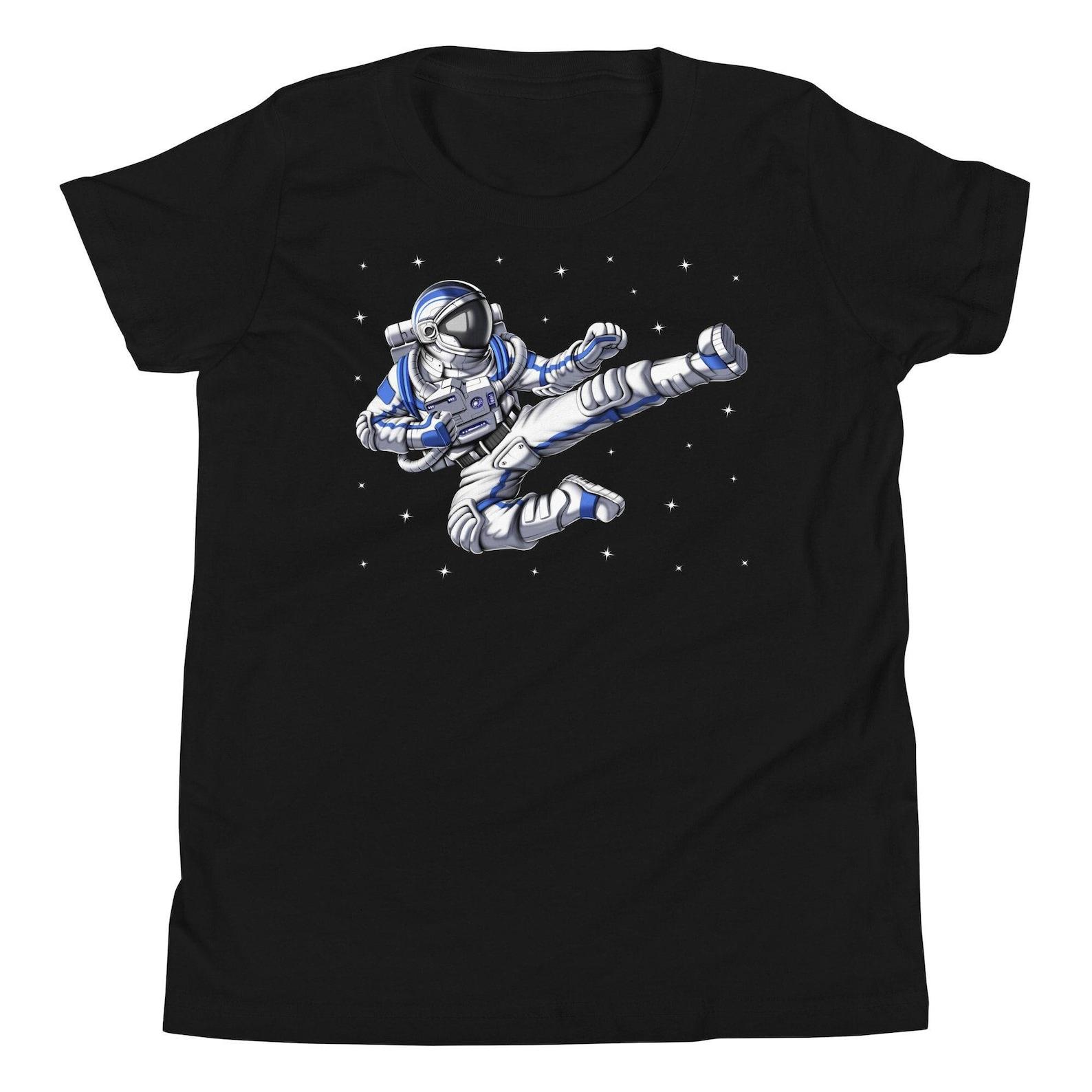 Space Astronaut Karate Kids Shirt, Karate Boys Shirt, Kickboxing Tee, Martial Arts Shirt, Taekwondo Shirt, Karate Clothing, Karate Clothes 120