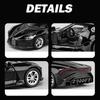 1:36 Bugatti Voice Of The Night Car Model Diecasts Toy Vehicles Metal High Simulation Sound and Light Collection kids Gift