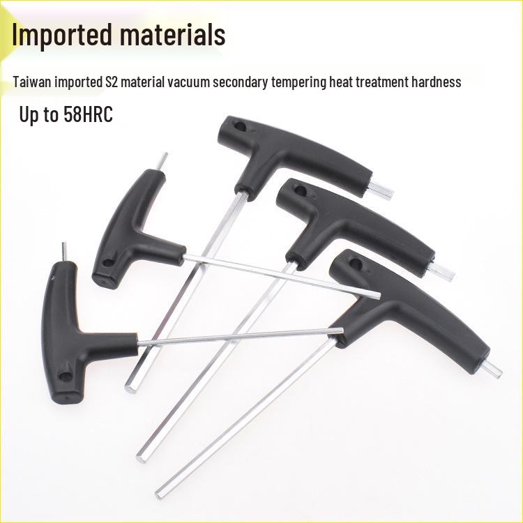 Nigao T-Handle Hex Wrench Flat Head Extended Screwdriver Key