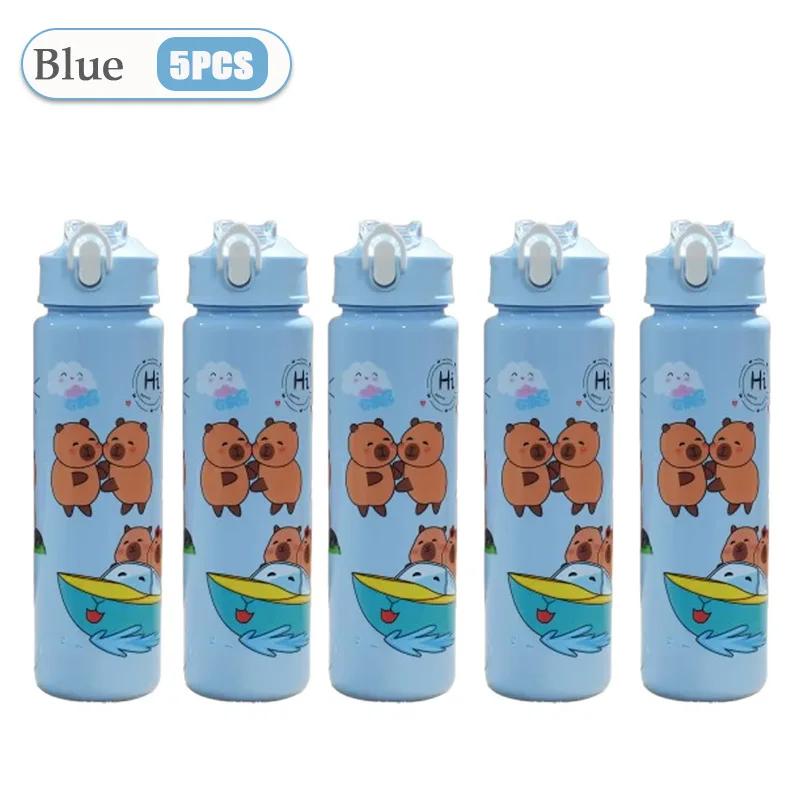 750ml Capybara Cute Water Cup with Straw & Handle Sports Water Bottle Large Capacity Travel Water Cup for Fitness Sports
