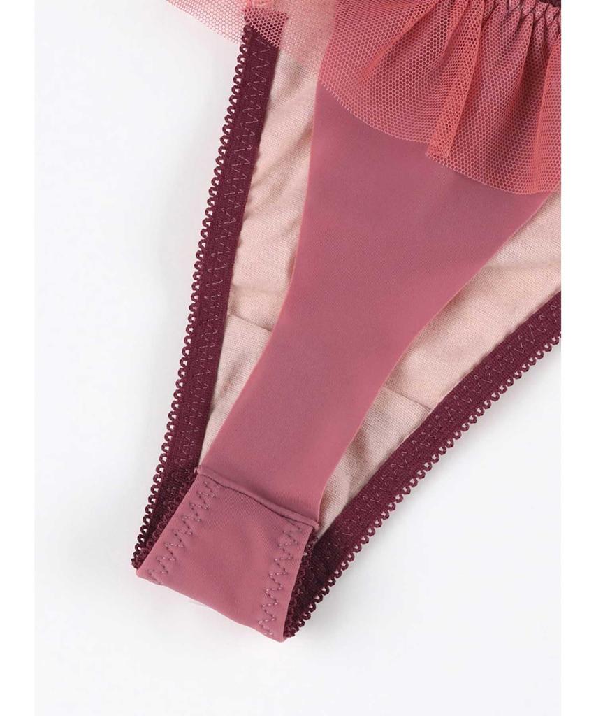 BRAGENIC Thong Panties Slimming Pair with Free Cut Thong Panties Amphi/Wacoal Women's (High Sides, Style) - BMI353, (Back) (PMI553)