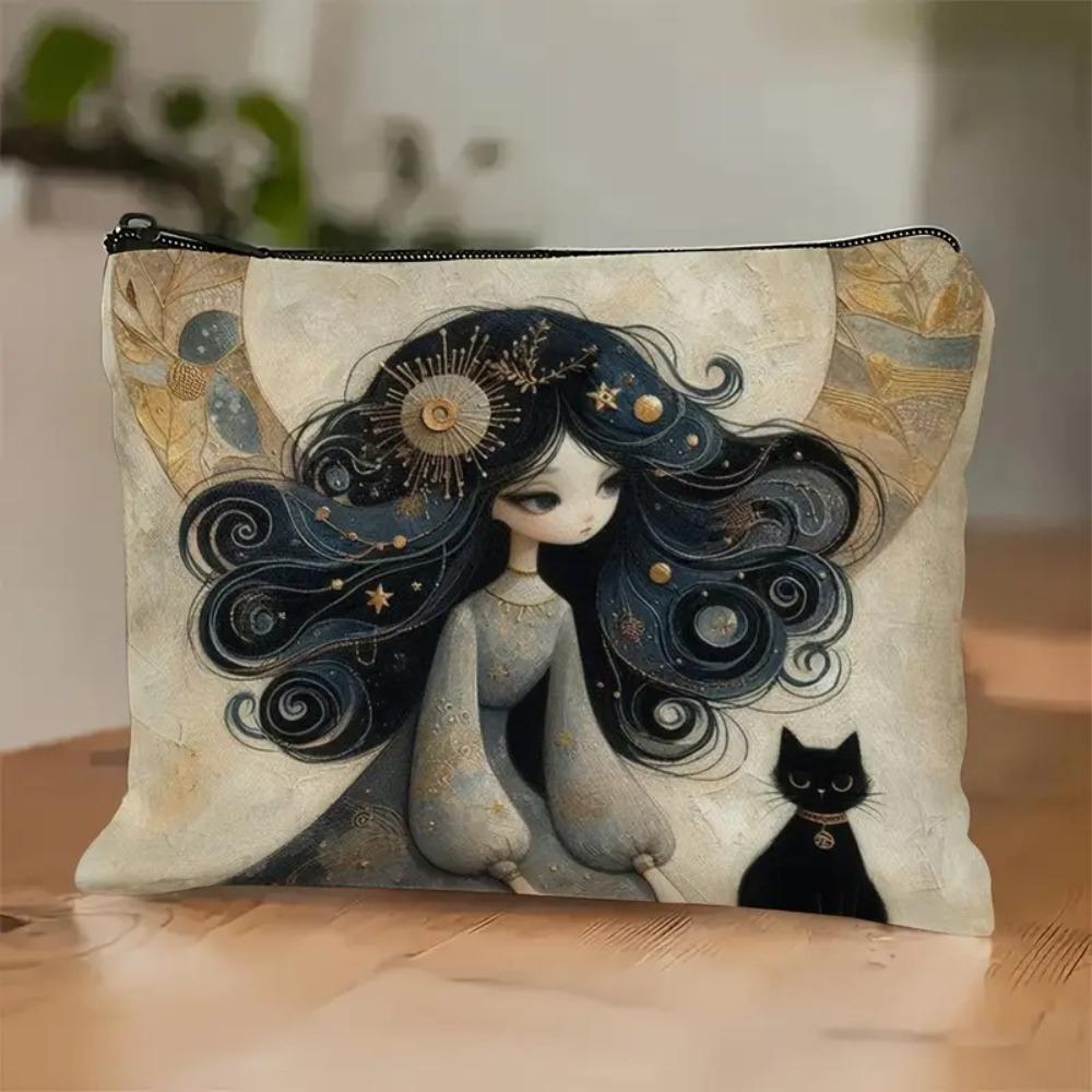 Trendy Large Capacity Zipper Pouch Simple Modern Durable Cosmetic Bag Travel Accessories Gift
