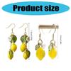 Mediterranean Inspired Lemon Earrings Comfortable Wear Sterling Silver Hook Decoration for Trendy Women Everyday Wear