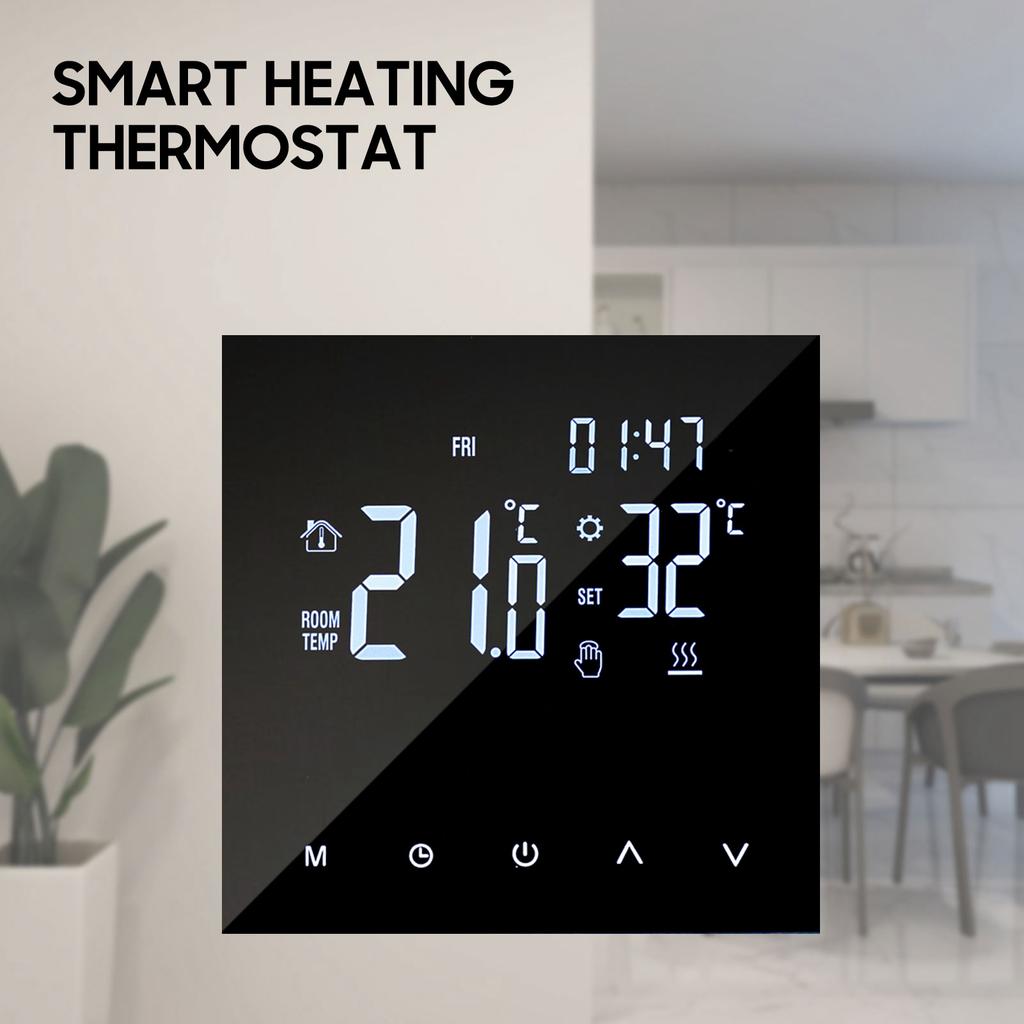 WIFI Smart Heating Thermostat Digital Temperature Controller Mobile Phone APP Control Touchscreen LCD Display Week