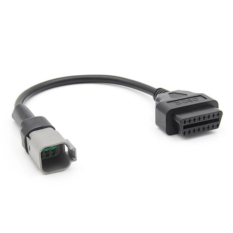 6PIN Naar 16PIN Diagnostische OBD2 Kabel Adapter, OBDII Scanner Vervanging Voor CAN AM Moto ATV UTV Motorfiets Fiets Gereedschap Duurzaam