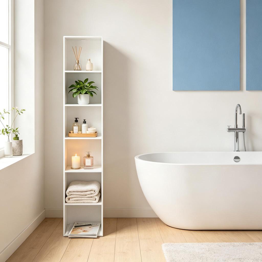 Tall Cube Shelf, Bookshelf, Bathroom Storage Shelf, Office Cube Shelf, Plant Shelf (only with bookshelf)
