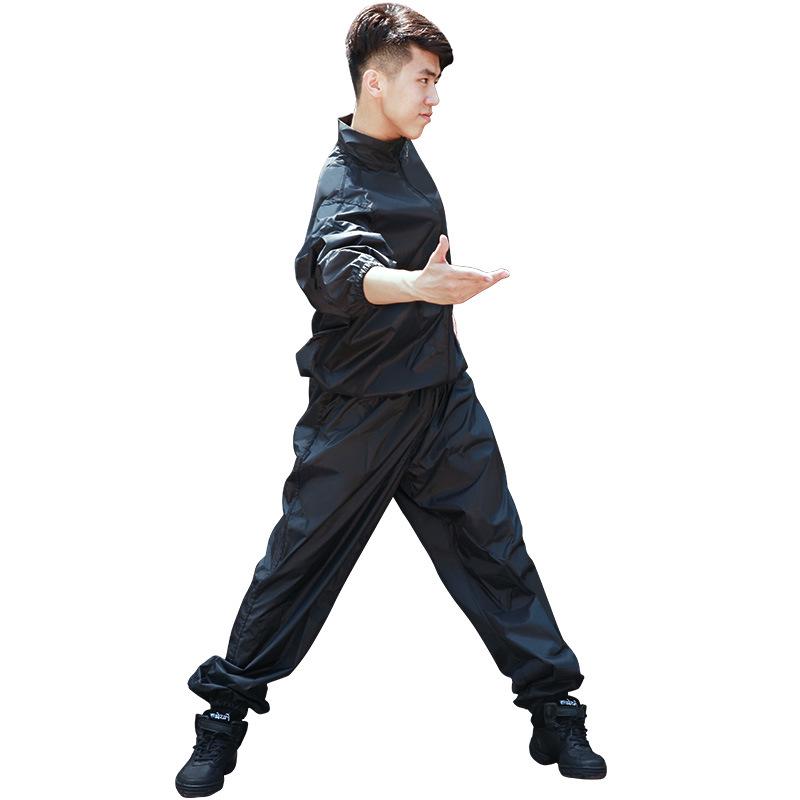 Men's Red Dance Sweat Suit: Two-Piece Set for Body Temperature Management and Moisture-Wicking Exercise