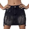 Womens Skirt High Waisted Stretchy Jean Skirts Casual Slim Fit Short Skirts