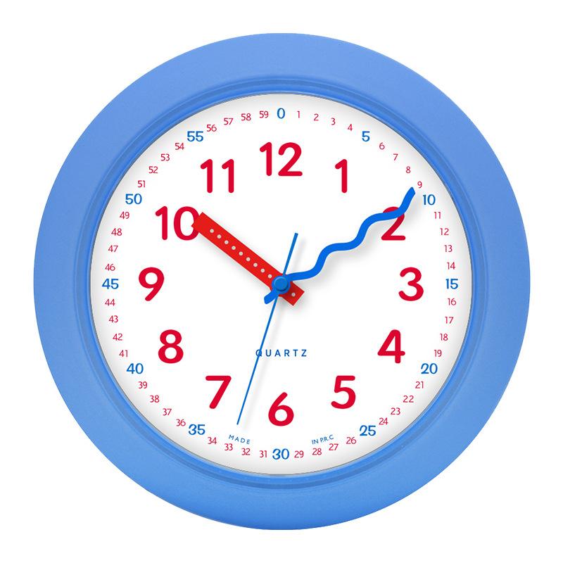 Bedroom Mute Clock Plastic Yellow Modern Wall Clock Creative Gift Children's Cute Living Room Home Decoration Desk Clock