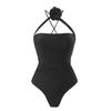 One Piece Dress Swimsui Women Push Up Swimwear Flower Bodysuit Swimming Suits Summer Print Bathing Suit