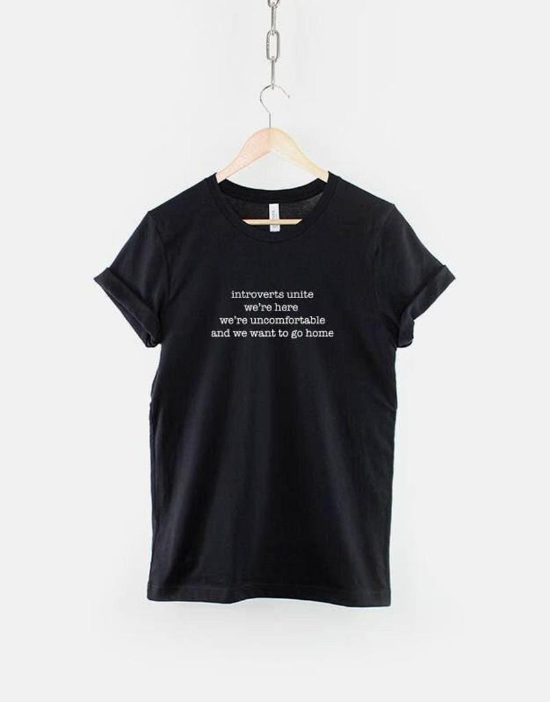 Socially Awkward Tee - Introvert Humor Shirt - Geeky Casual Style, Ring Spun Cotton, Unisex XS-6XL