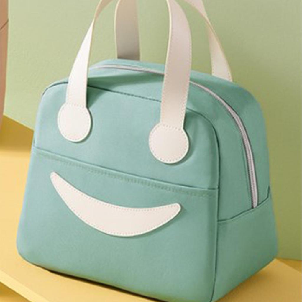 Lunch Bag Insulated Hand Carry Oxford Cloth Cute Large Capacity Lunch Box Bag for School  