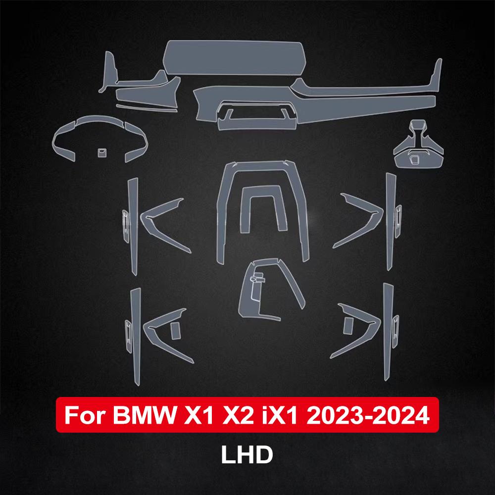 

Car Center Console Transparent TPU Protective Film for BMW U10 U11 X1 X2 IX1 2026 2026 Interior PPF Anti-scratch Pre Cut Film
