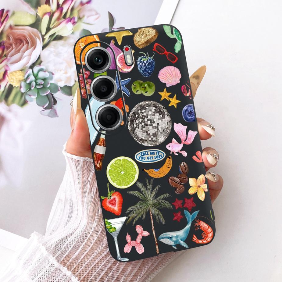 For Tecno Camon 40 Pro 5G CM7 Case Luxury Butterfly Painted Cover Soft TPU Phone Case For Tecno Camon 40 Camon40 Pro 4G CM6 Bags