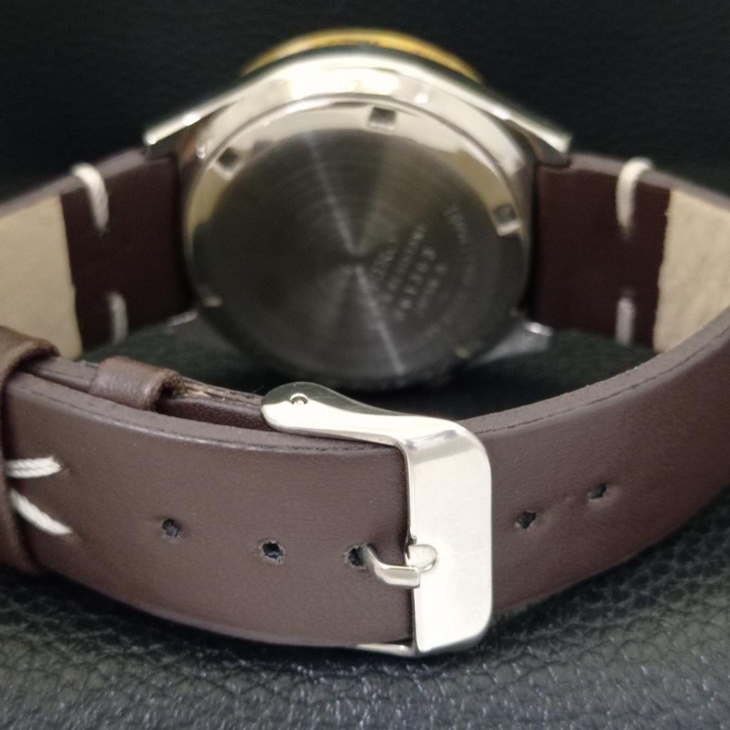 AUTOMATIC VINTAGE SEIKO JAPAN 7009A MENS BROWN COLOR DIAL WATCH a702356-5 R124-a702356