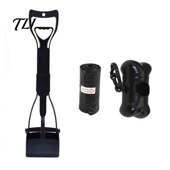 Foldable Waste Scooper for Dogs Dog Pooper Scooper, Portable Pet Cleanup Tool with 20 Bags, Large And Medium Carry Case, Yard, Lawn, Outdoor