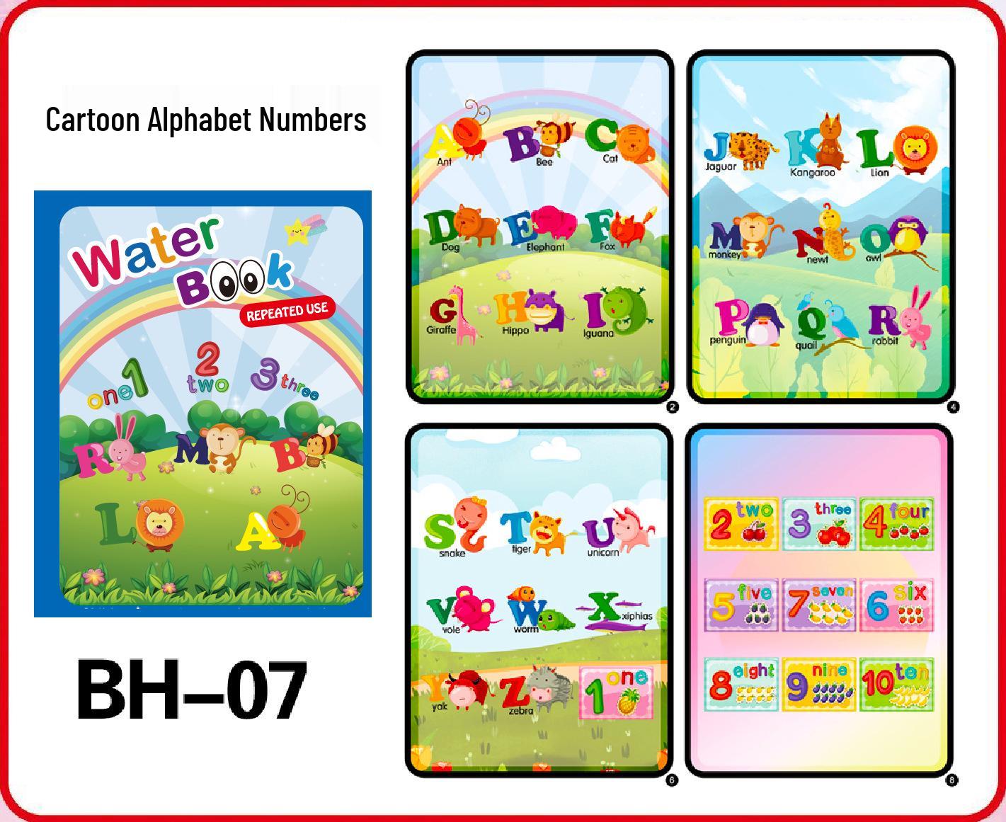 Magical Reusable Water Painting Book for Kids: Educational Doodle Art for Kindergarten Coloring