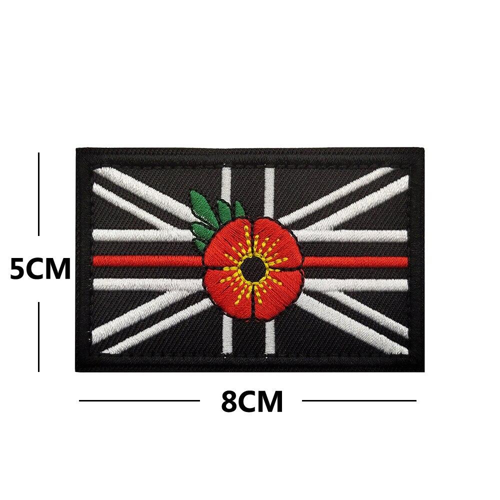 Patchs à Crochet Et Boucle Brodés Drapeau National Du