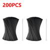 100-500PCS Black/Colorful Drink Straws Beverage Plastic Straw Wedding Party Cocktail Straw for Bar Home Kitchen Wholesale Straws