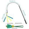 Dog Flirt Poles Toy Flirt Poles Chewing Training Toy for Dog Aggressive Chewer Teeth Clean Exercise Rope Interaction Toy Multicolor