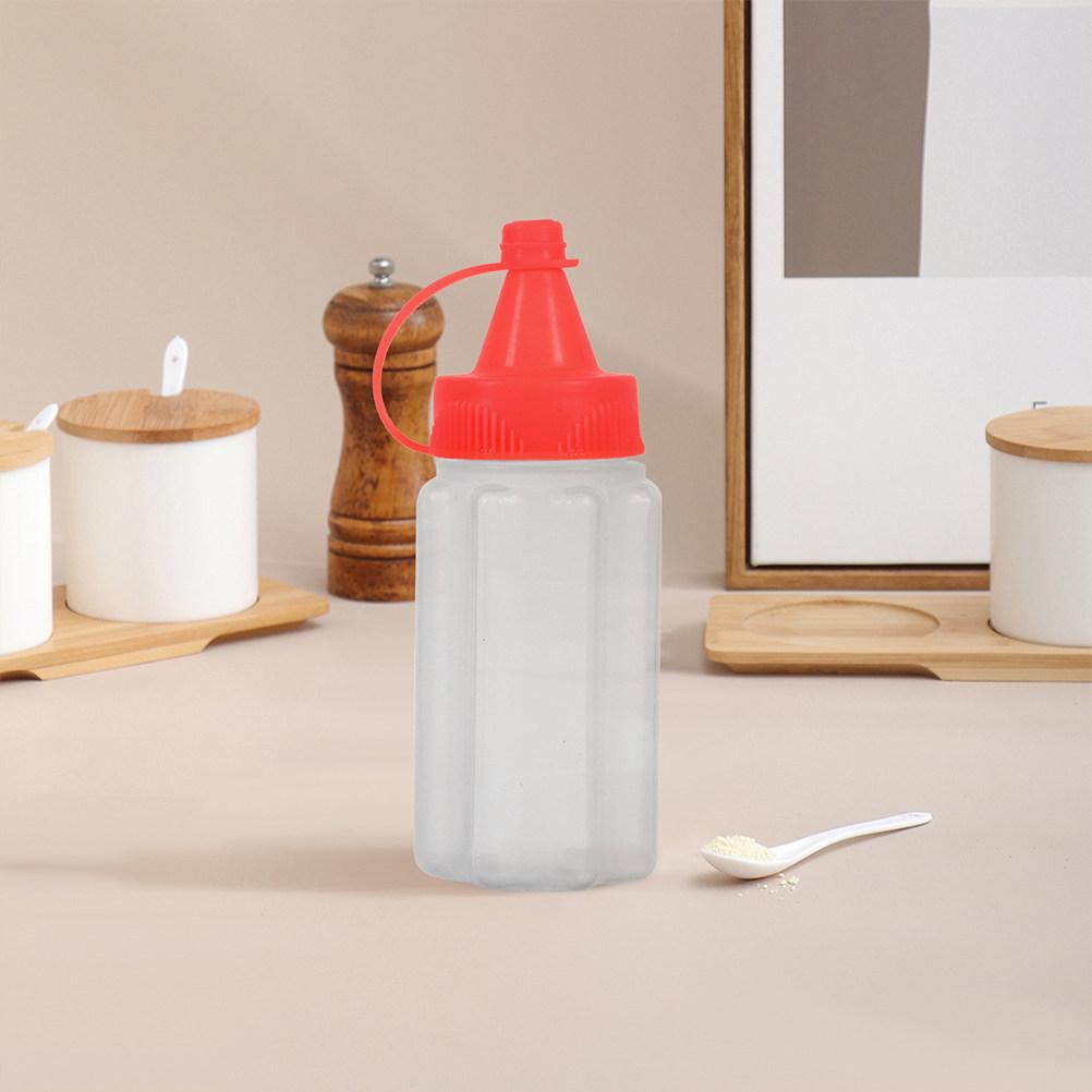 16Pcs Mini Hot Sauce Squeeze Bottles Compact Reusable Plastic Condiment Containers Leakproof for Ketchup Mustard Dressing